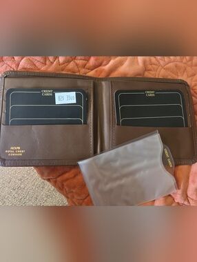 Vintage Rolfs Cowhide Leather Wallet Brown Bifold Classic Slim